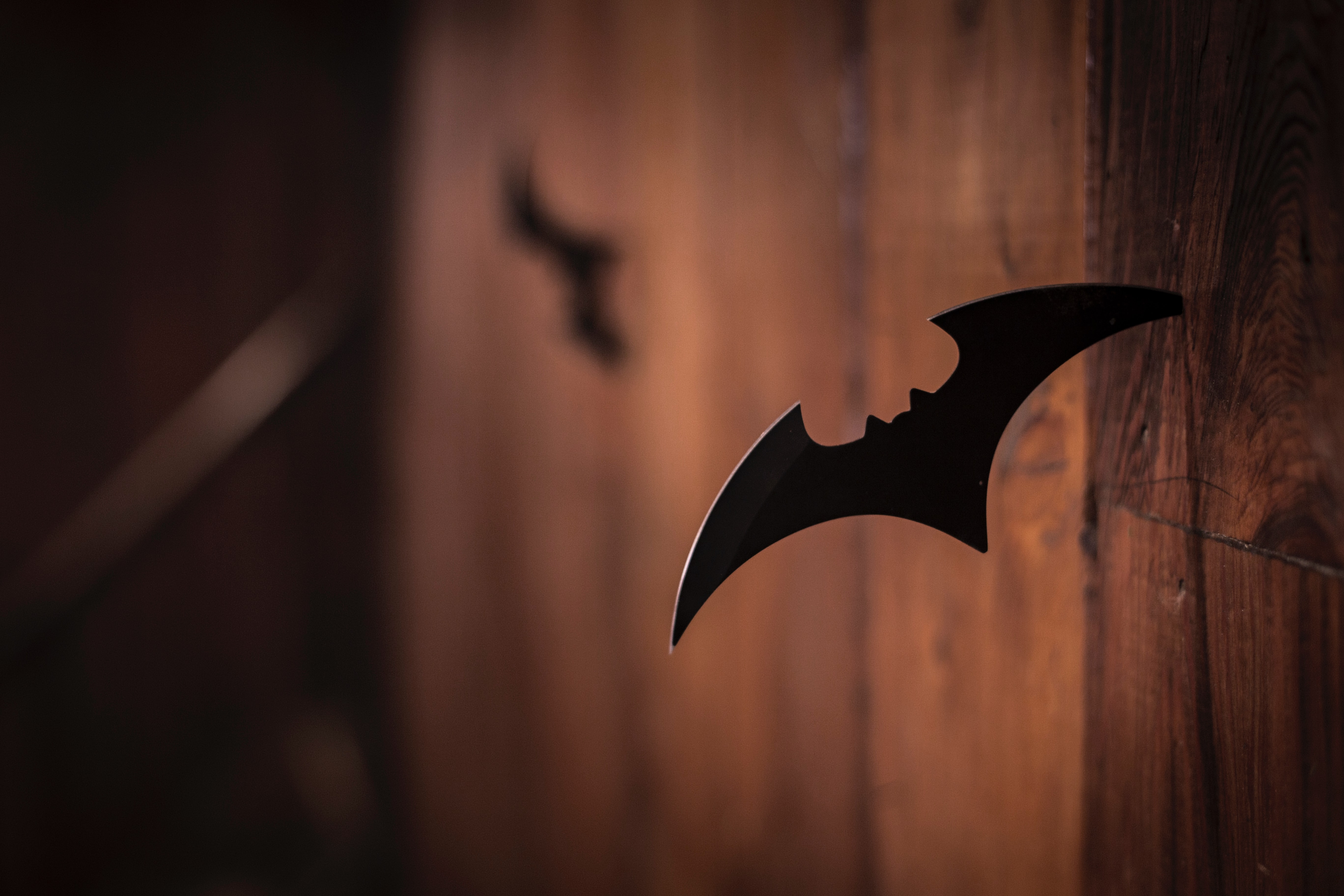 Imagem do bat-arrangue pregado na parede